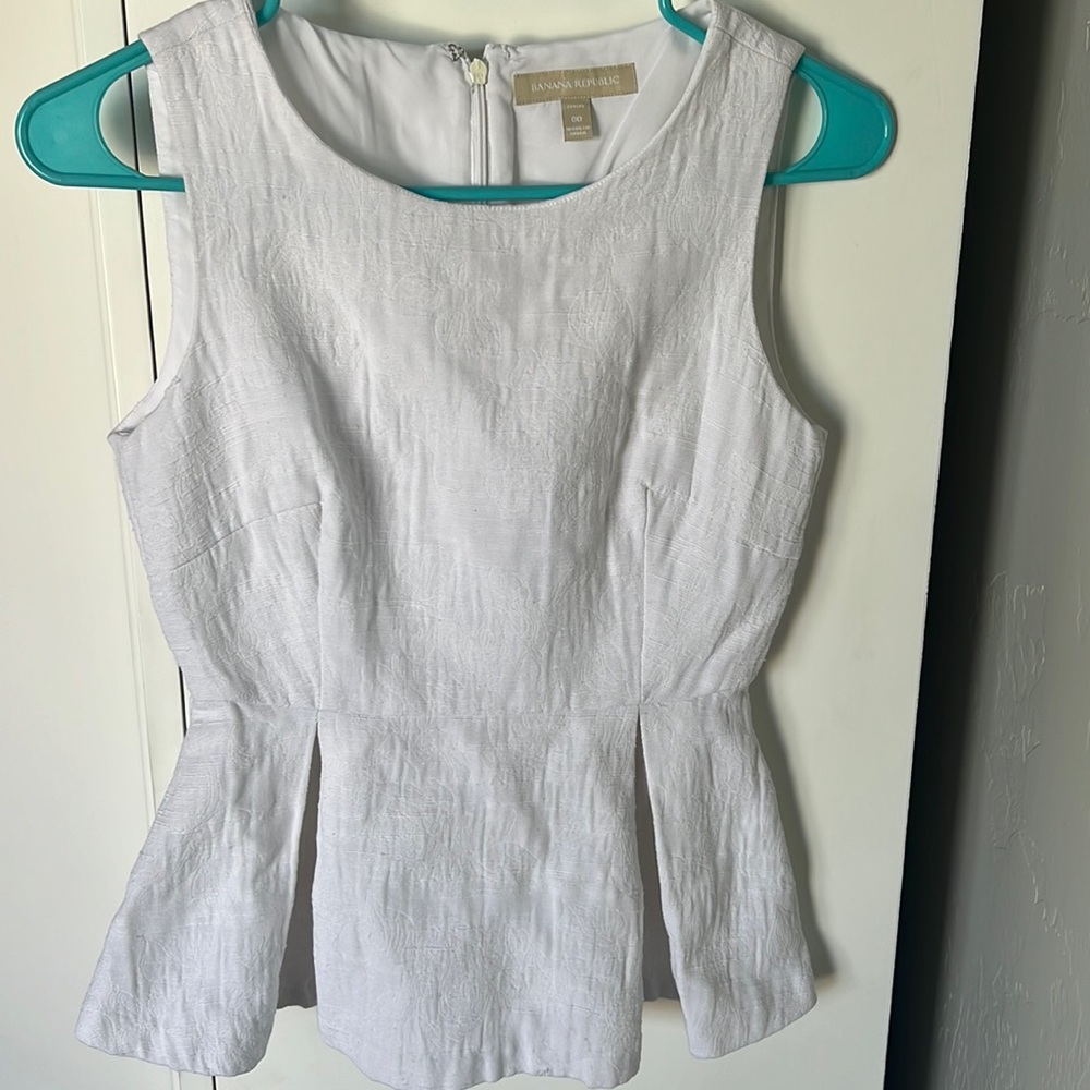 White peplum shirt